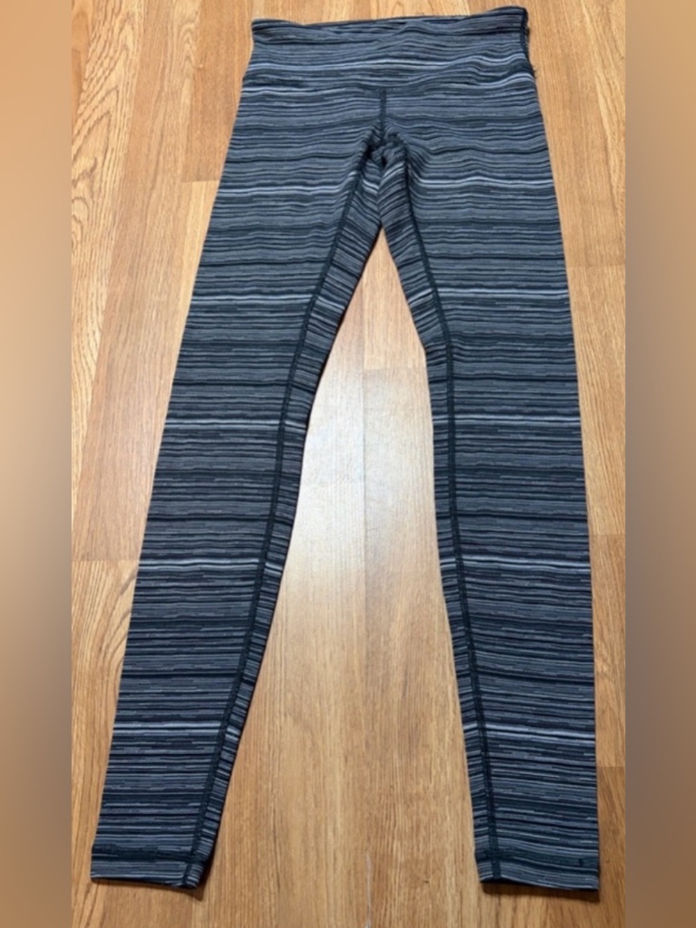 🖤 Lululemon Wunder Under Pant III Cyber Stripe Hi-Rise Leggings | Size 6 | EUC